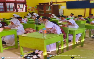 MIN 2 Langsa Laksanakan Ujian Akhir Semester Berbasis Digital, Dorong Literasi Teknologi Peserta Didik